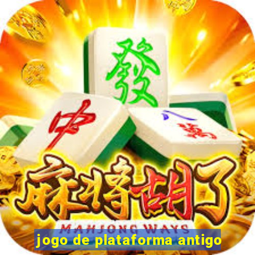 jogo de plataforma antigo